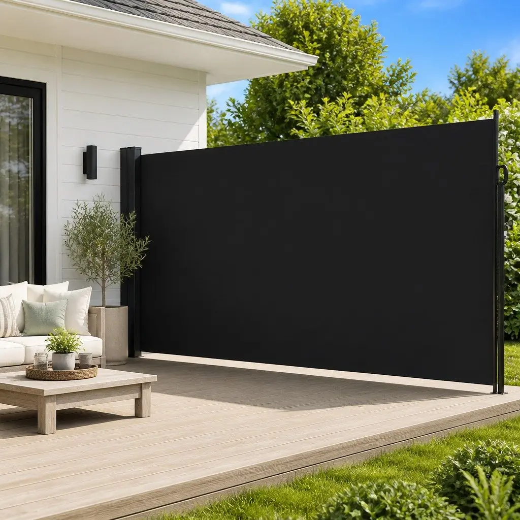 Retractable Side Awning Garden Privacy Screen 220x600cm Patio Balcony Shade
