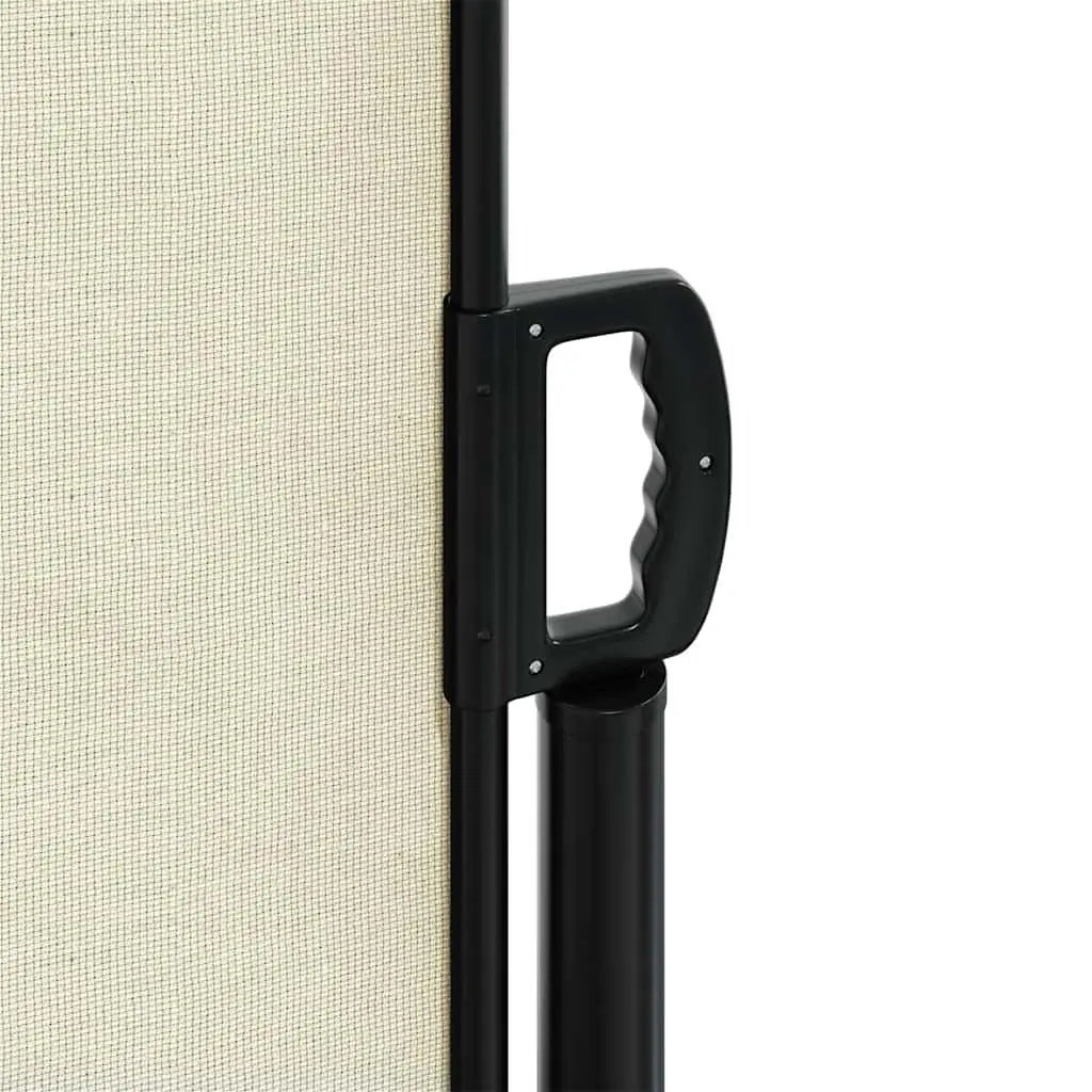 Retractable Side Awning Cream 220x600cm Outdoor Privacy Screen Patio Balcony