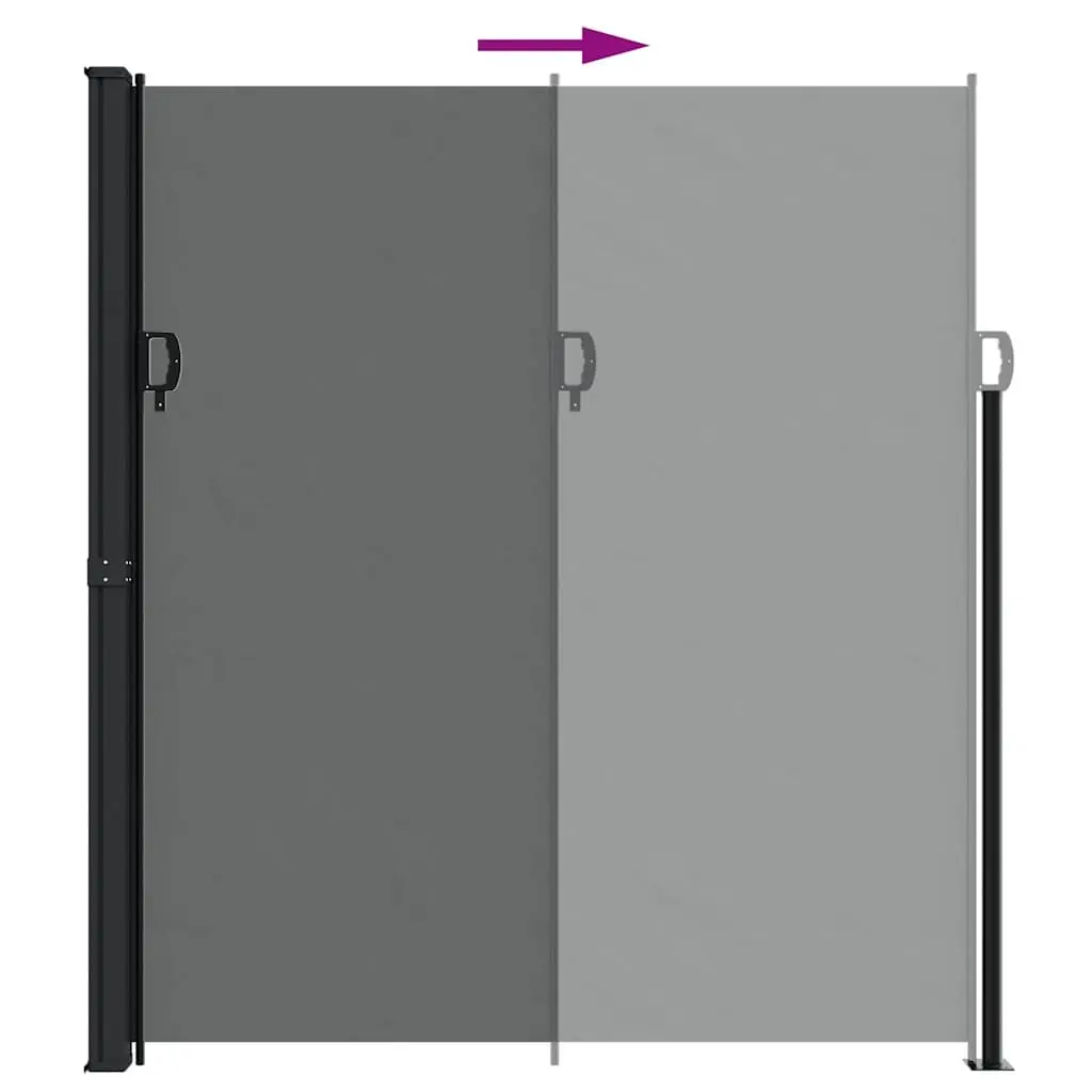 Retractable Side Awning Screen 220x600cm Outdoor Garden Patio Balcony Privacy