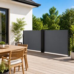 Retractable Side Awning Specifications: 100x1000cm, Anthracite Color