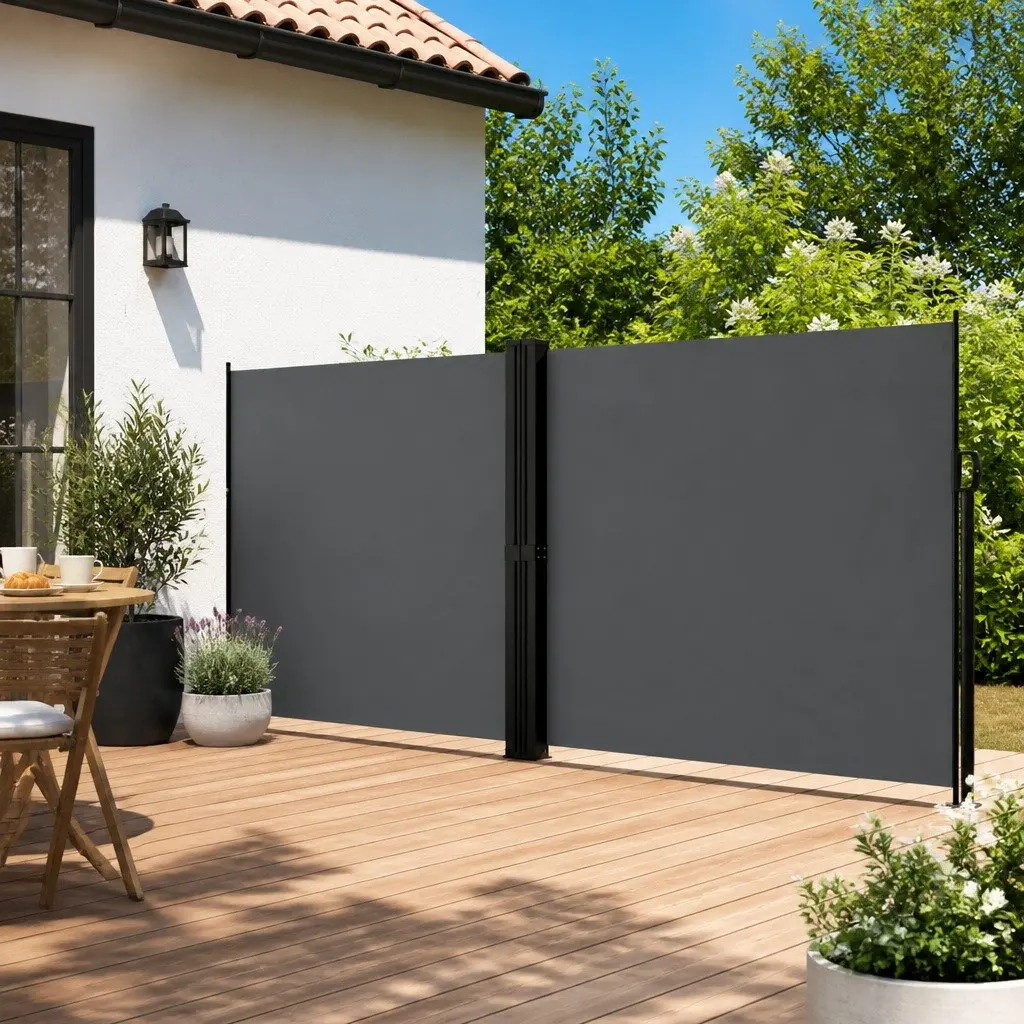 Retractable Side Awning Garden Privacy Screen Outdoor Balcony Terrace Patio