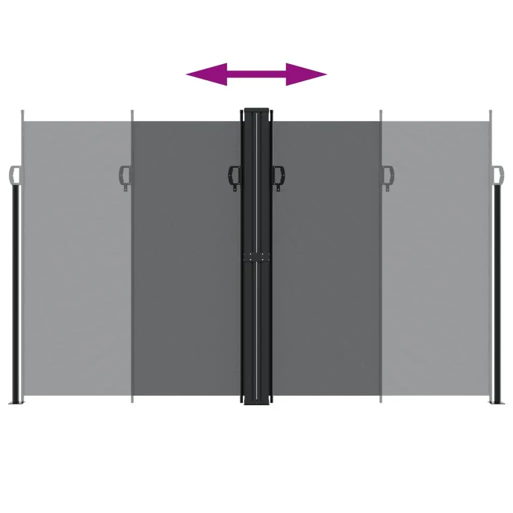 Retractable Side Awning Outdoor Garden Privacy Screen 200x1000 cm