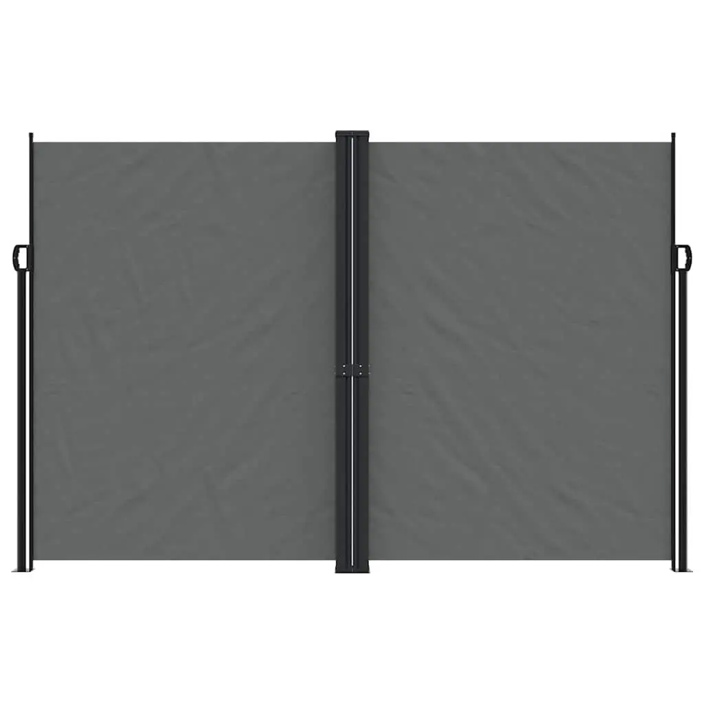 Retractable Side Awning Anthracite 220x1000cm Garden Privacy Screen Outdoor