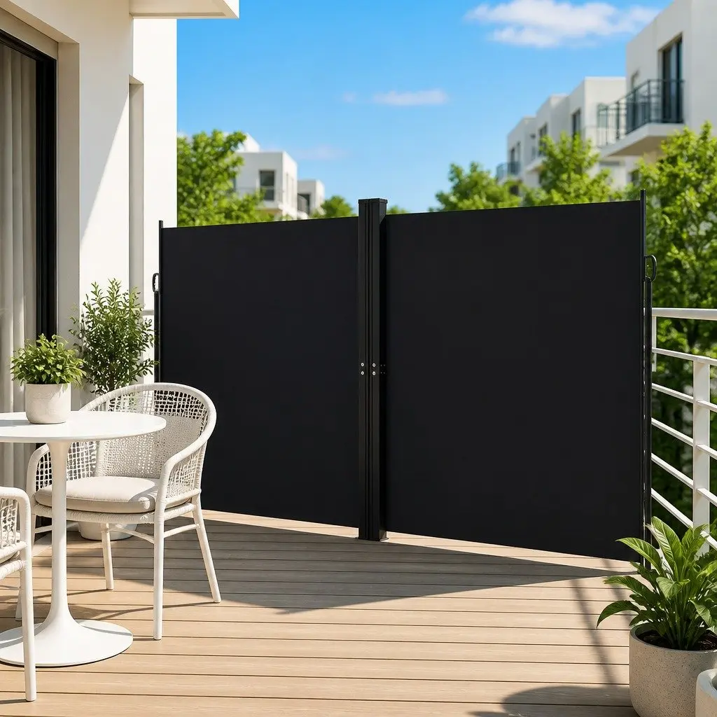 Retractable Side Awning Outdoor Privacy Screen 200x1200cm Garden Patio Balcony