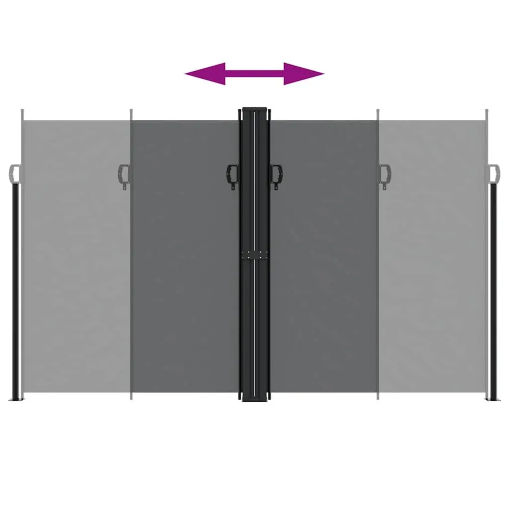 Retractable Side Awning Outdoor Privacy Screen 200x1200cm Garden Patio Balcony