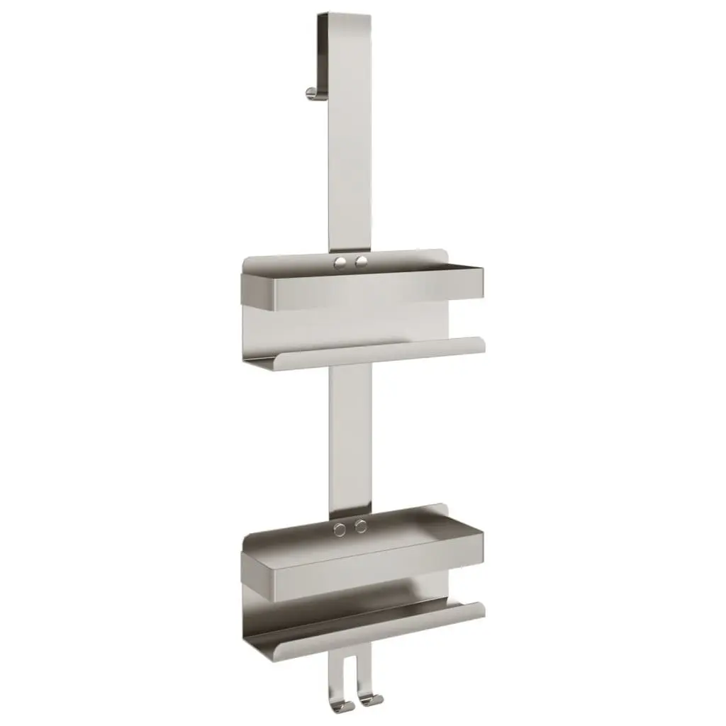 Hanging Shower Caddy with Hooks and Basket