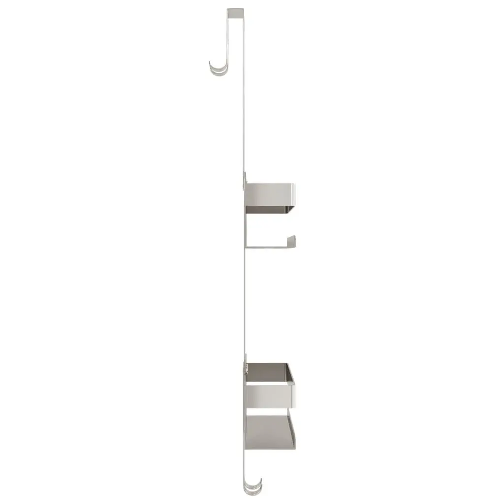 Hanging Shower Caddy with Hooks and Basket