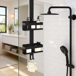 Hanging Shower Caddy Organizer: 2-in-1 Storage Solution