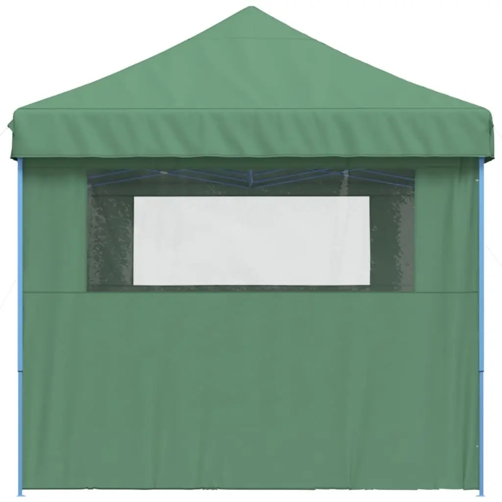 Foldable Pop-Up Party Tent with 3 Sidewalls Green Outdoor Gazebo Canopy