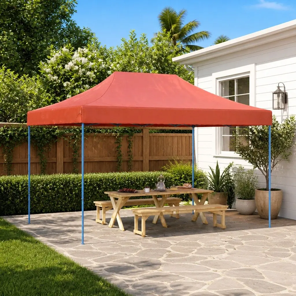 Foldable Pop-Up Party Tent Outdoor Gazebo 440 x 292 x 315 cm