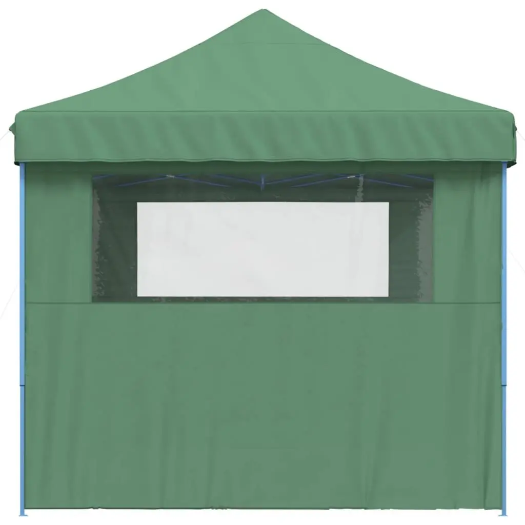 Pop-Up Party Tent Outdoor Use Green 3 Sidewalls