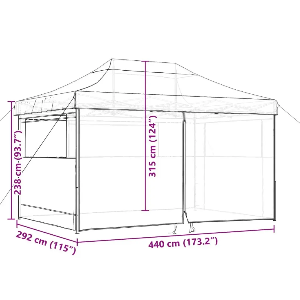 Foldable Green Pop-Up Party Tent