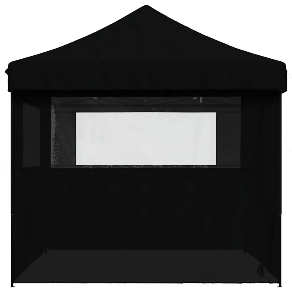 Foldable Pop-Up Party Tent with 4 Sidewalls Outdoor Gazebo Event Shelter Black