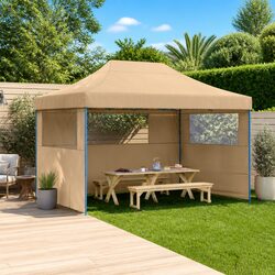 Compact 3-Sided Pop-Up Tent for Outdoor Use