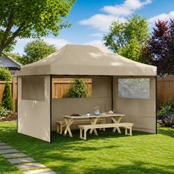 Foldable Party Tent with 3 Sidewalls - Specifications Inside