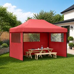 Specification-Focused Foldable Tent with Clear Windows