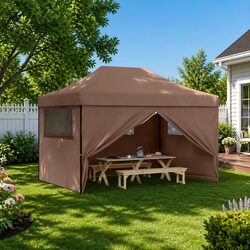 Specifications of Brown Foldable Pop-Up Party Tent
