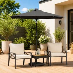 Specifications for Anthracite Garden Parasol Umbrella 225cm