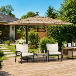 Specifications of Brown Garden Parasol for Outdoor Use