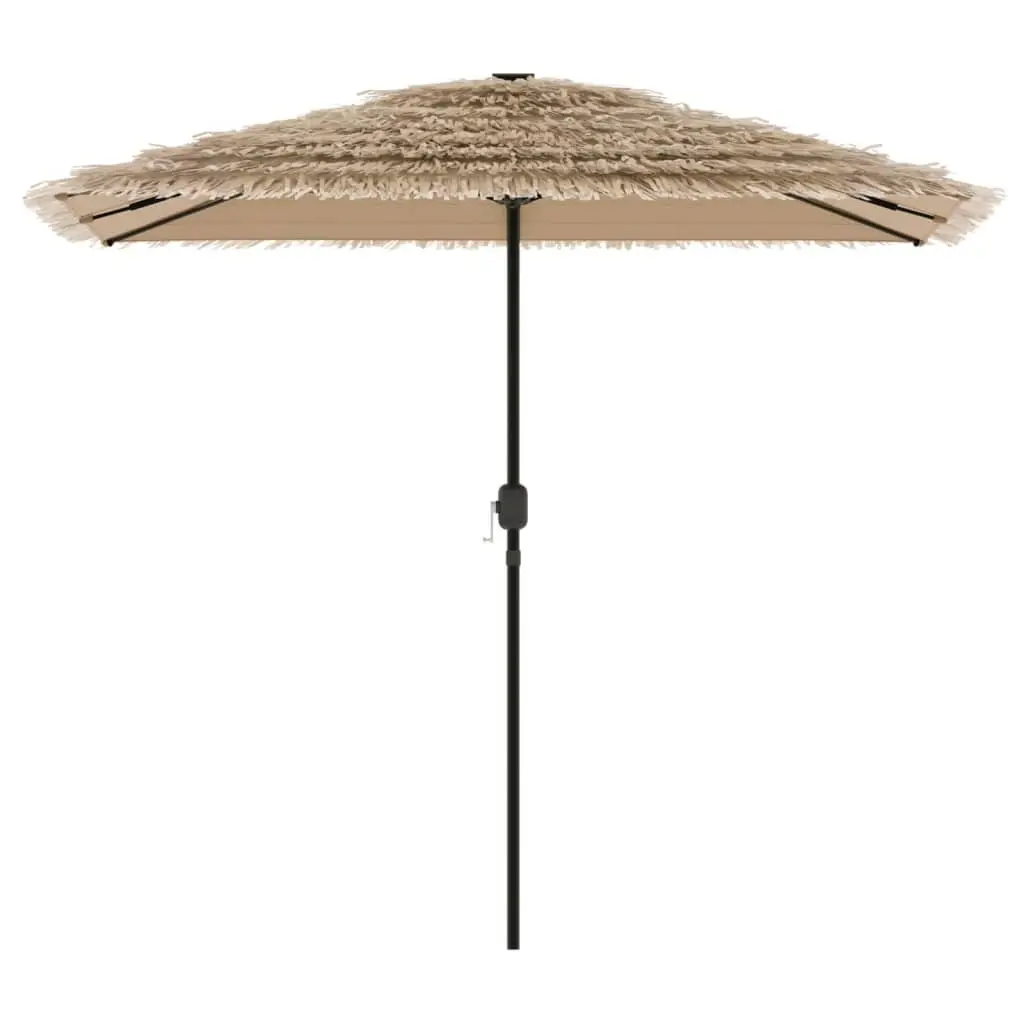 Garden Parasol Outdoor Umbrella 248cm Square Canopy Brown