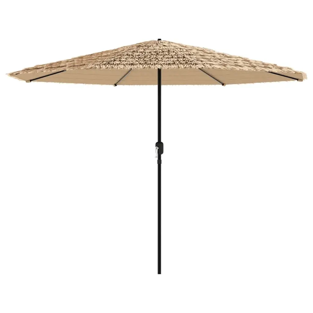 Garden Parasol Outdoor Umbrella Sun Shade Brown 324x324x247cm