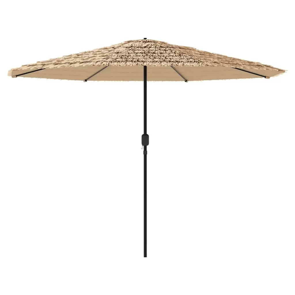 Garden Parasol Outdoor Umbrella Sun Shade Brown 324x324x247cm