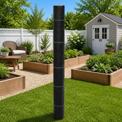 Weed Control Membrane 1x50m Black Landscape Fabric Garden Suppression Mat Roll