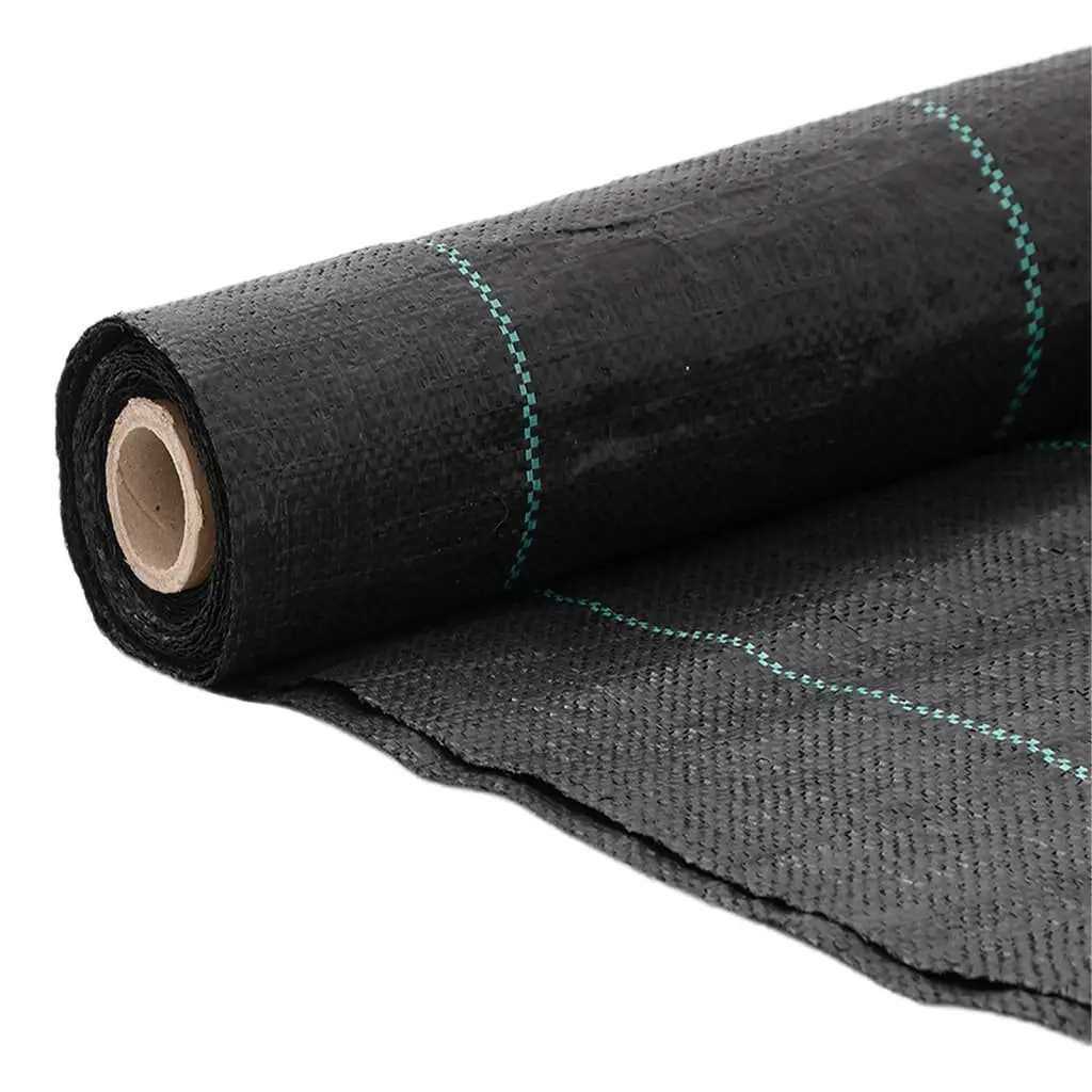 Weed Membrane Fabric Garden Control Mat Roll Black 1x200 m