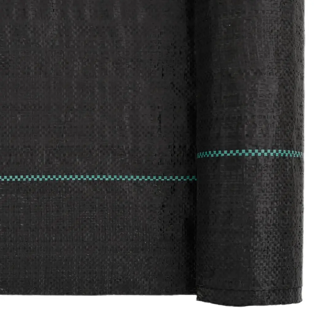 Weed Membrane Fabric Garden Control Mat Roll Black 1x200 m