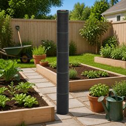 Weed Control Membrane Specifications: 1x100m Black Fabric