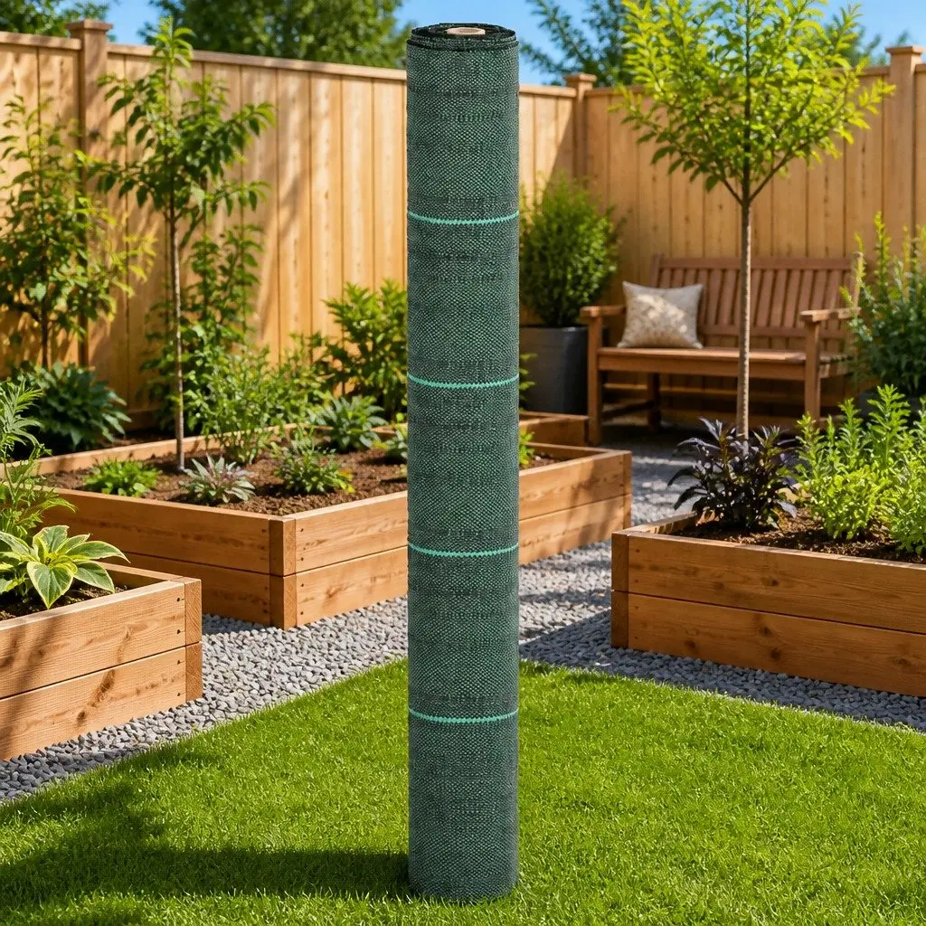 1x200 m Green Polypropylene Weed Control Membrane