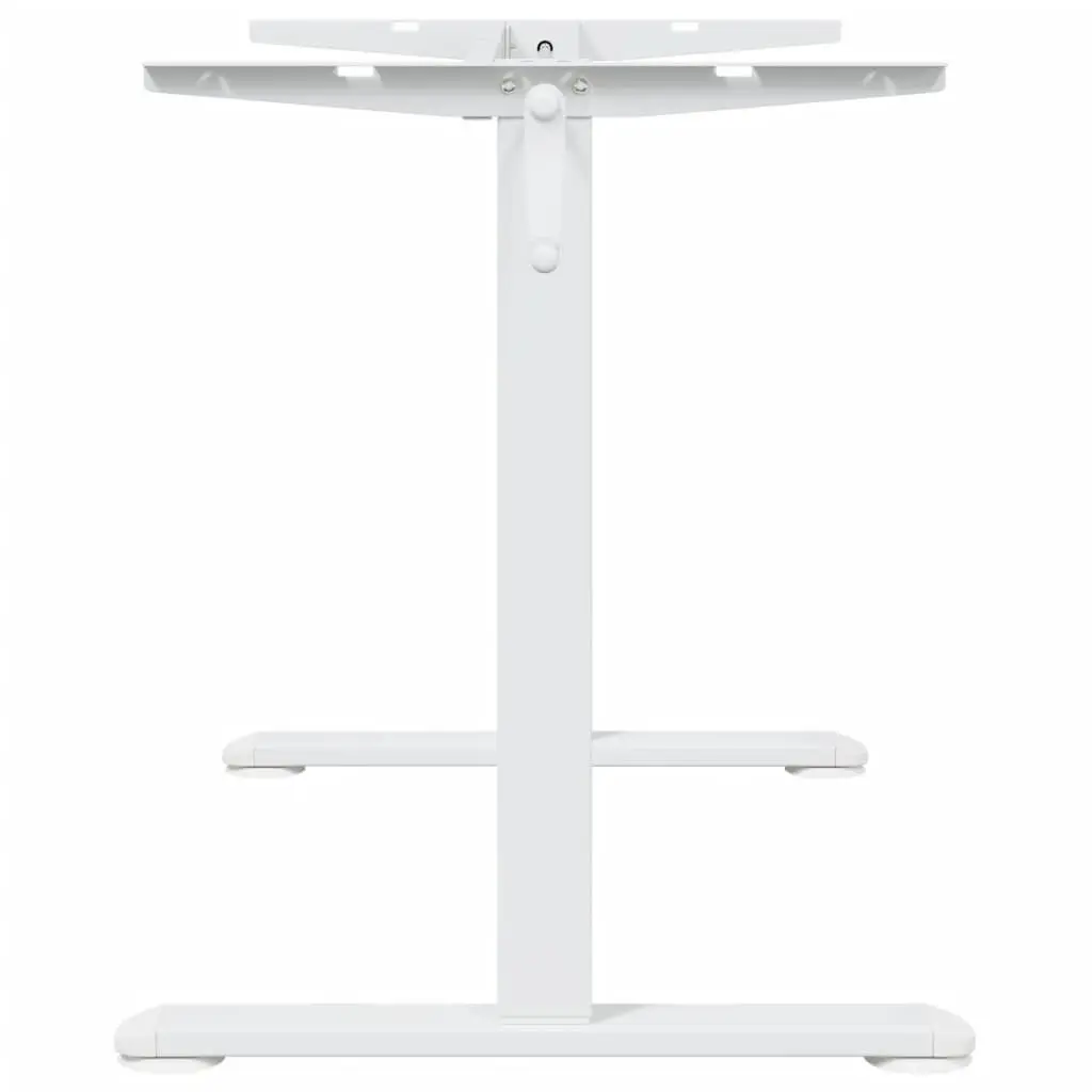 Adjustable Standing Desk Frame White Steel Height Riser Office Workstation
