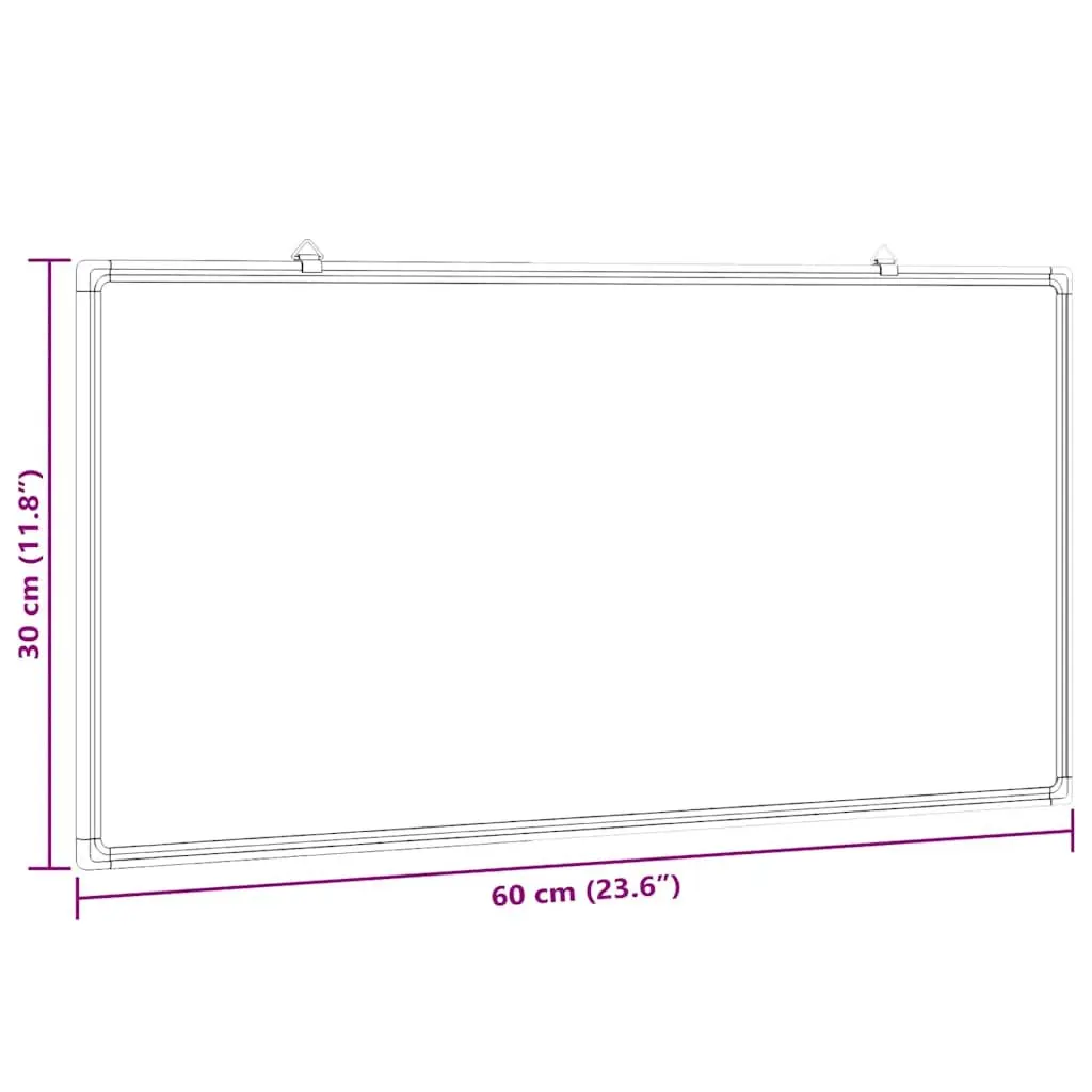 60x30cm Wall-Mounted Magnetic Whiteboard
