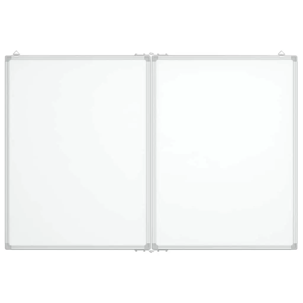 Magnetic Whiteboard Home Office 100x80cm Double Panel Foldable Display Board
