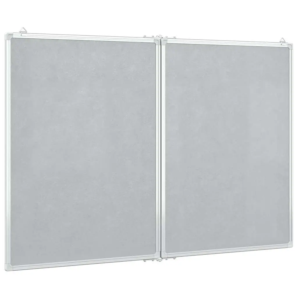 Magnetic Whiteboard Home Office 100x80cm Double Panel Foldable Display Board