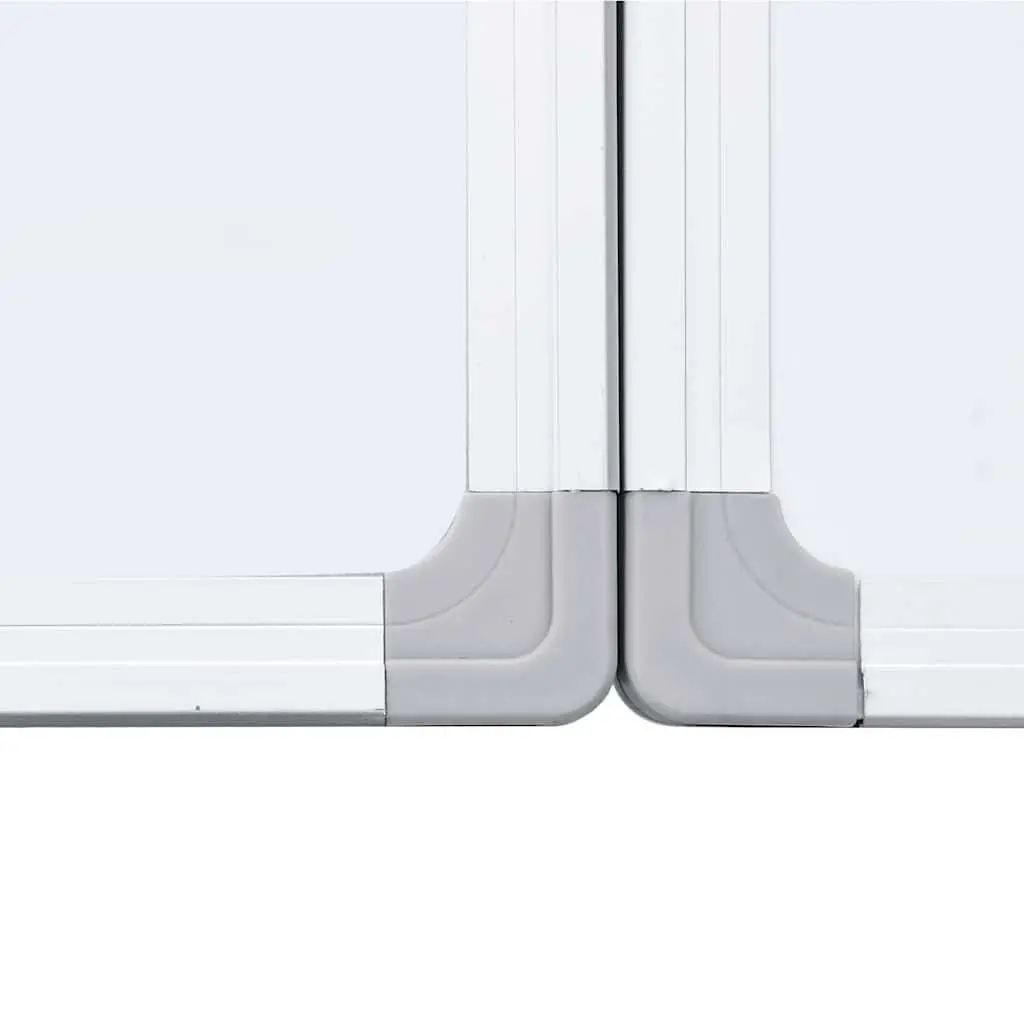 Magnetic Whiteboard Foldable Display Board Two Panel Presentation Writing Office