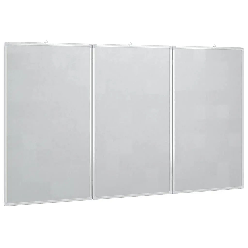 Magnetic Whiteboard Foldable Two Panels Office Home Display Board Presentation