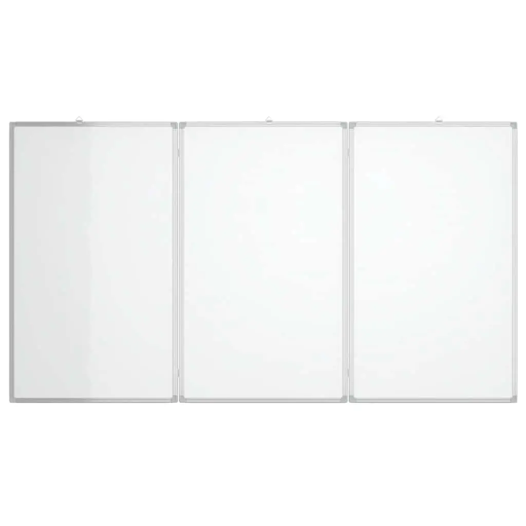 Magnetic Whiteboard Foldable Two Panel Display Board Home Office 180 x 100 cm