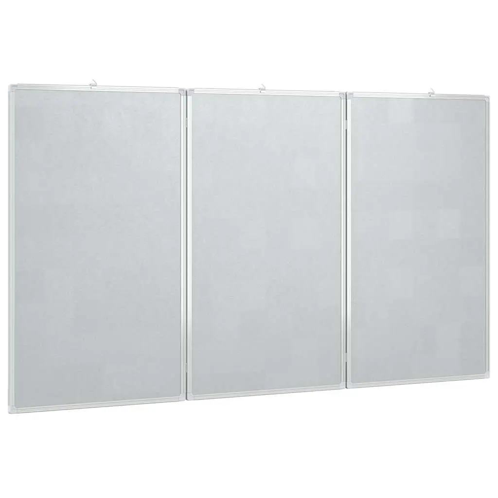 Magnetic Whiteboard Foldable Two Panel Display Board Home Office 180 x 100 cm