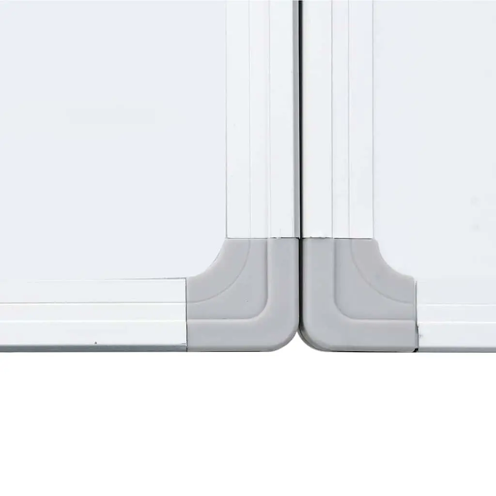 Magnetic Whiteboard Foldable Two Panel Display Board Home Office 180 x 100 cm