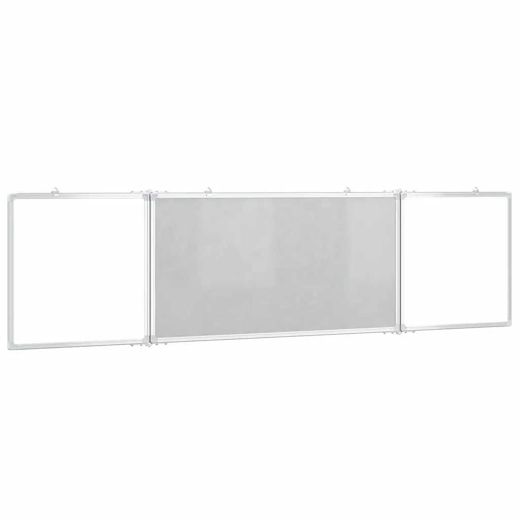 Magnetic Whiteboard Foldable Display Board Office Home Notes Memos Two Panel