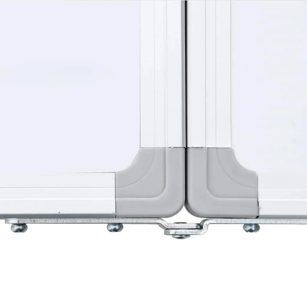 Magnetic Whiteboard Foldable Display Board Office Home Notes Memos Two Panel