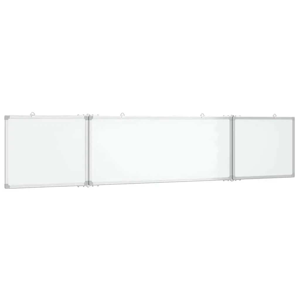 Foldable Magnetic Whiteboard Display Board 200x40cm Office Home Presentation