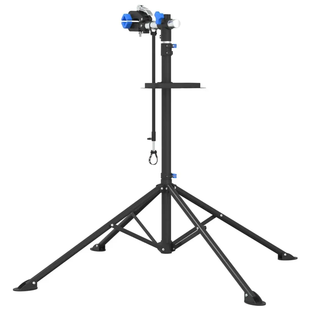 Bike Repair Stand Adjustable Height 108-188cm for Maintenance Blue Steel
