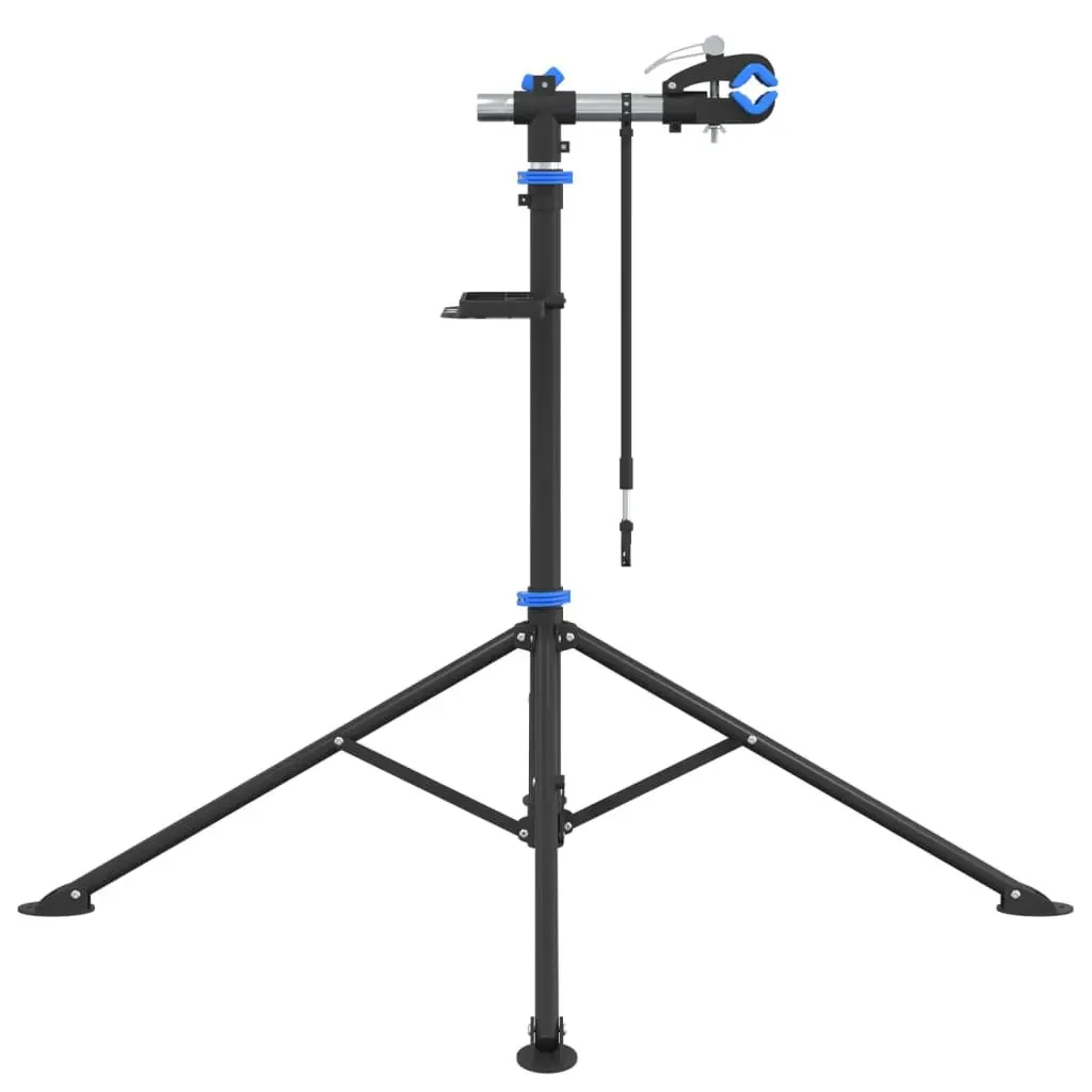Bike Repair Stand Adjustable Height 108-188cm for Maintenance Blue Steel