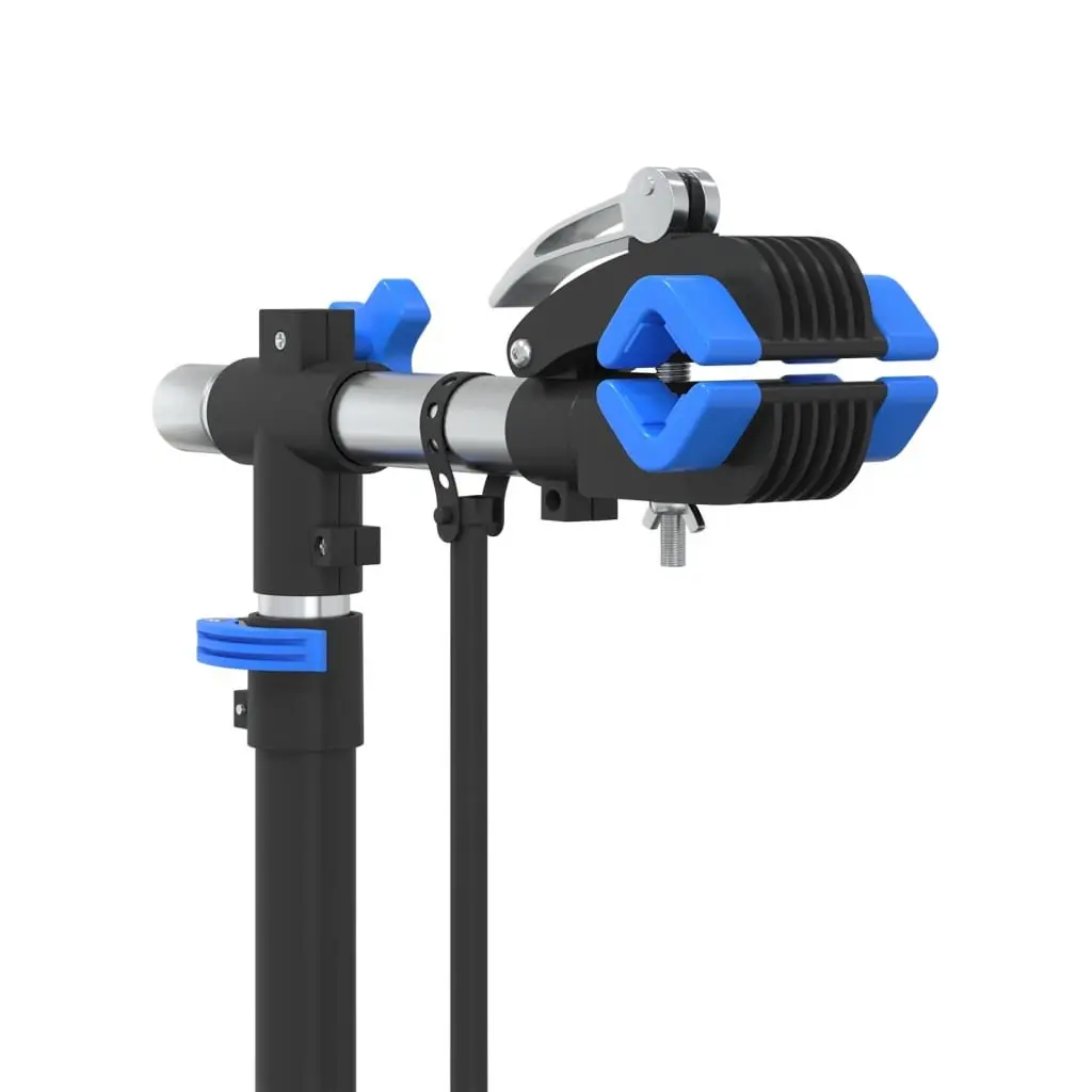 Bike Repair Stand Adjustable Height 108-188cm for Maintenance Blue Steel
