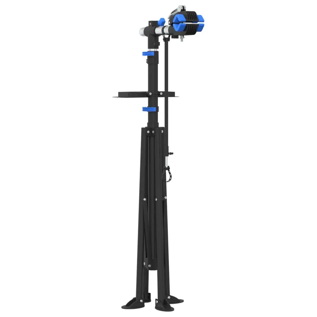 Bike Repair Stand Adjustable Height 108-188cm for Maintenance Blue Steel