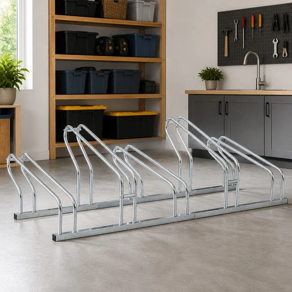 Freestanding Bicycle Stand for 5 Bikes