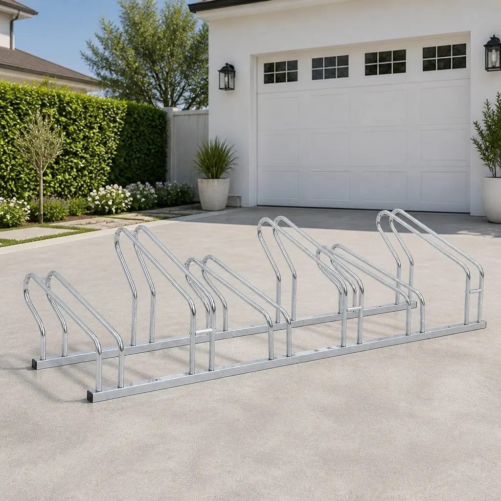 Galvanised Steel Bicycle Stand for 6 Bikes