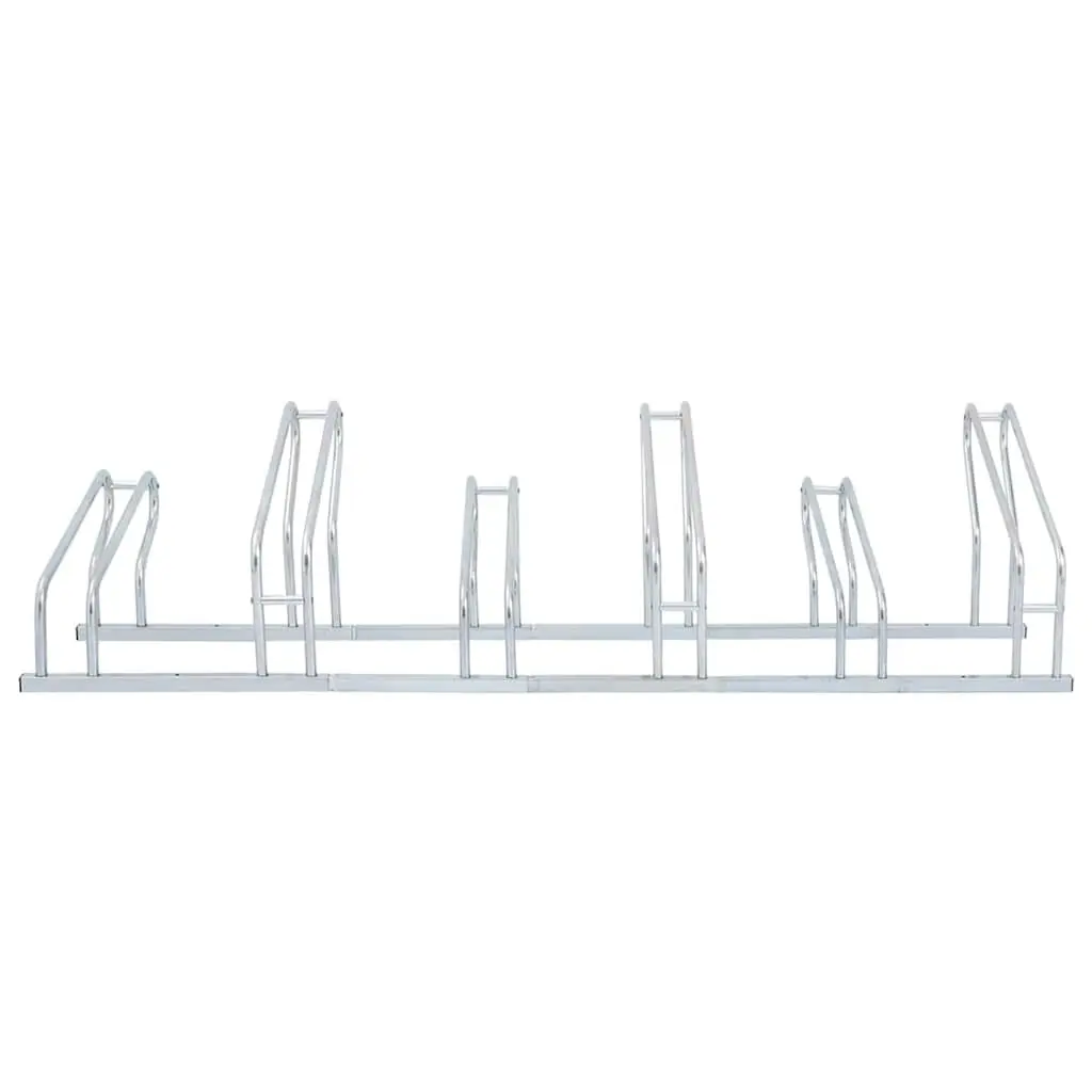 Galvanised Steel Bicycle Stand for 6 Bikes